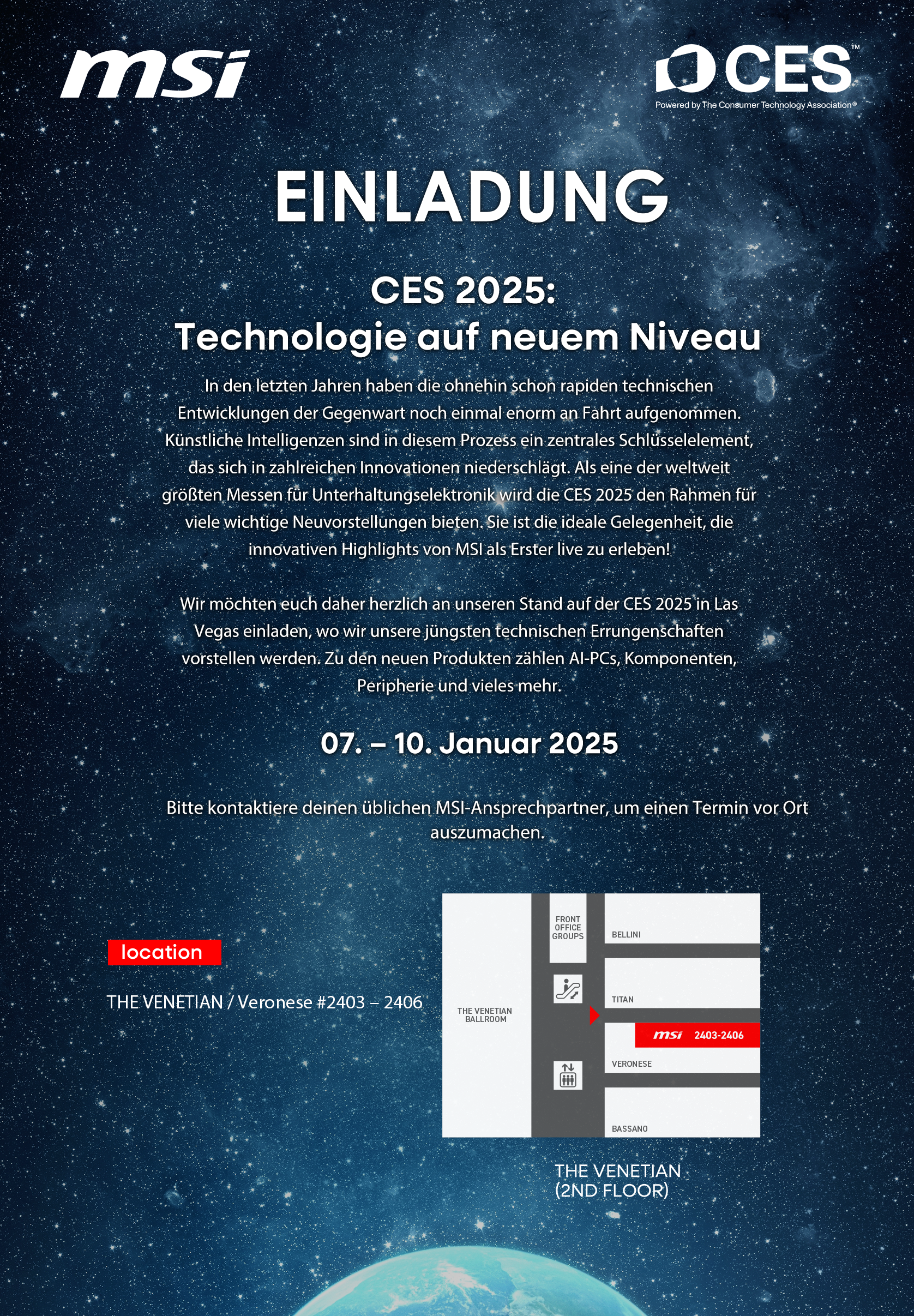 MSI auf der CES 2025