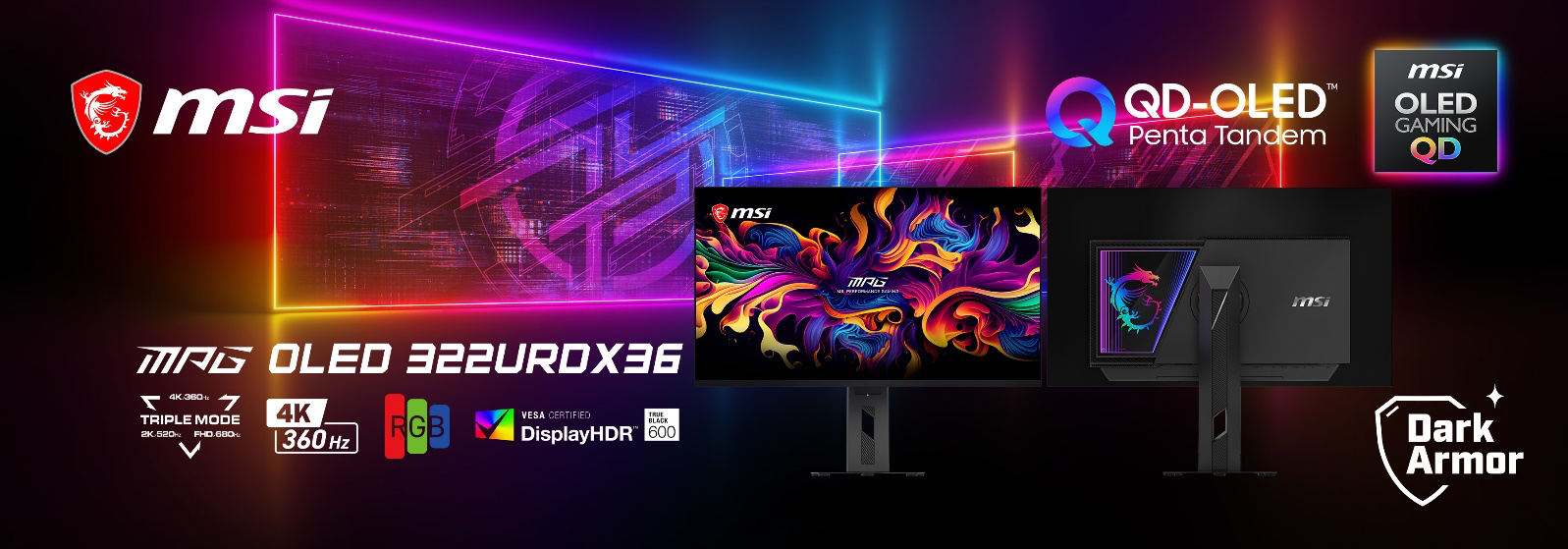 MSI präsentiert auf der COMPUTEX 2026 den MPG OLED 322URDX36: Der weltweit erste Gaming-Monitor mit Triple Mode OLED